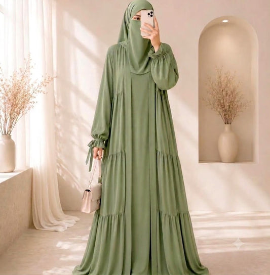 Flowline  Four Piece Abaya set