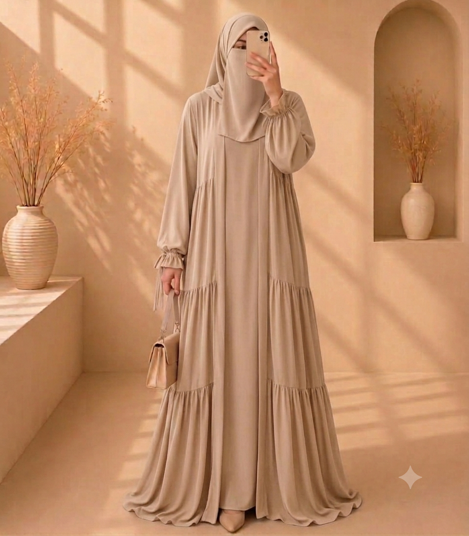 Flowline  Four Piece Abaya set