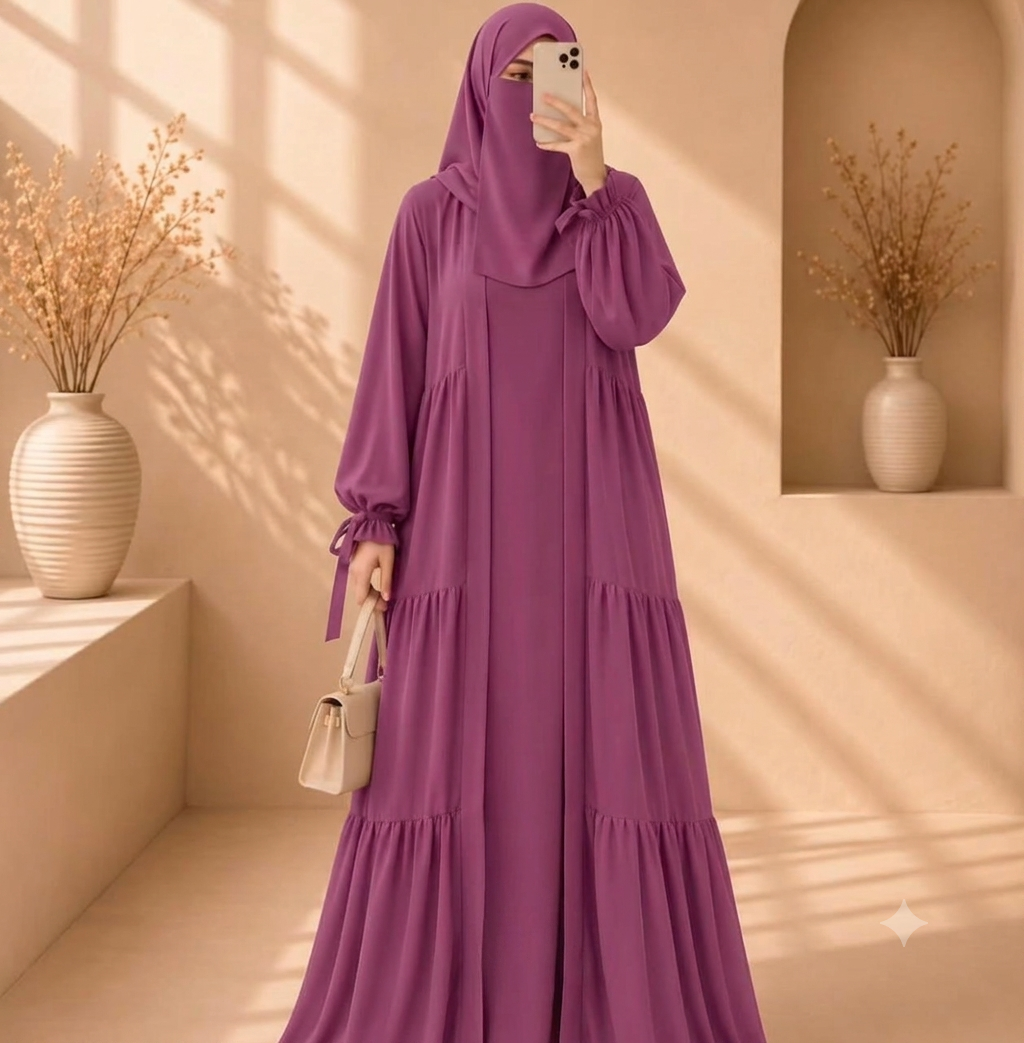 Flowline  Four Piece Abaya set