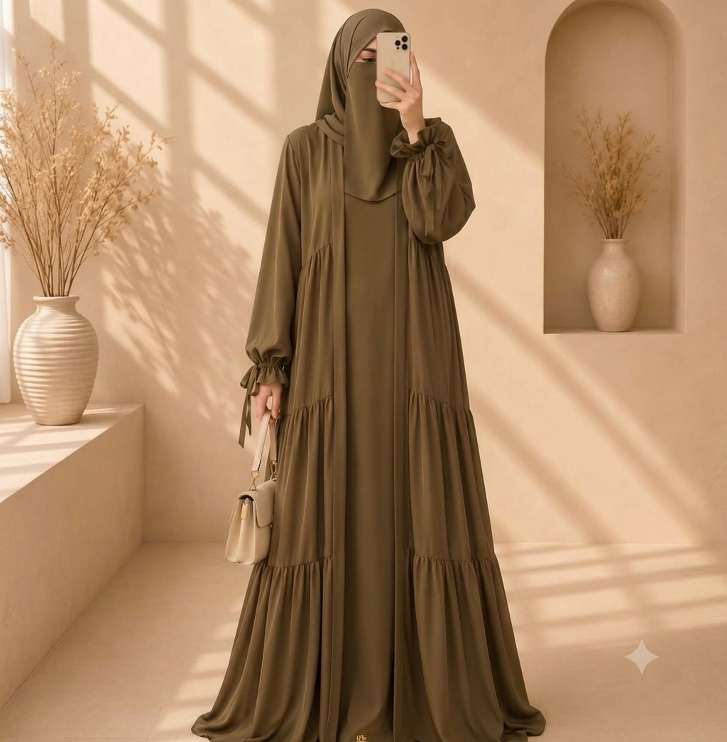 Flowline  Four Piece Abaya set