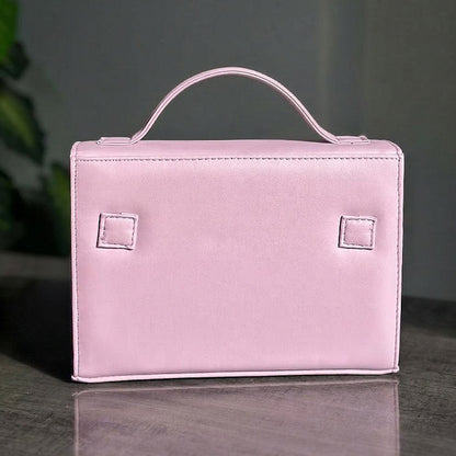 Noir Elegance Structured Crossbody Bag