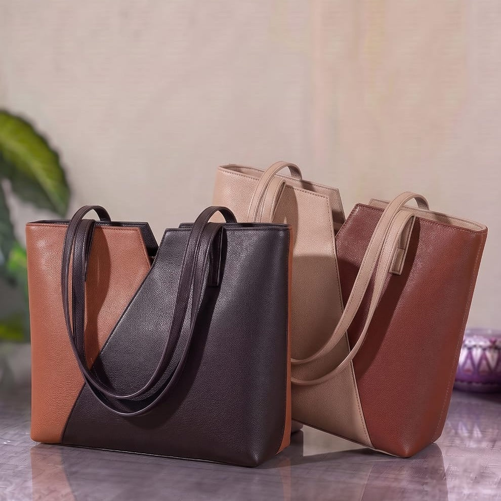 Two-Tone Shoulder Bag for Women