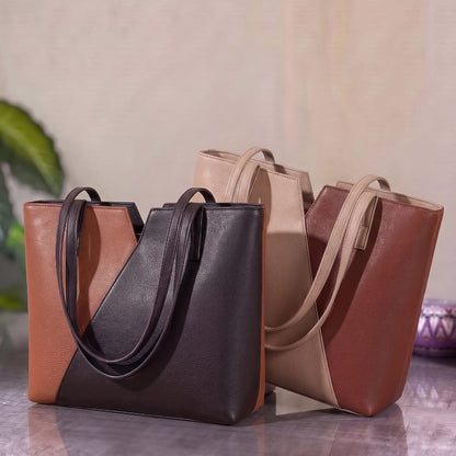 Two-Tone Shoulder Bag for Women
