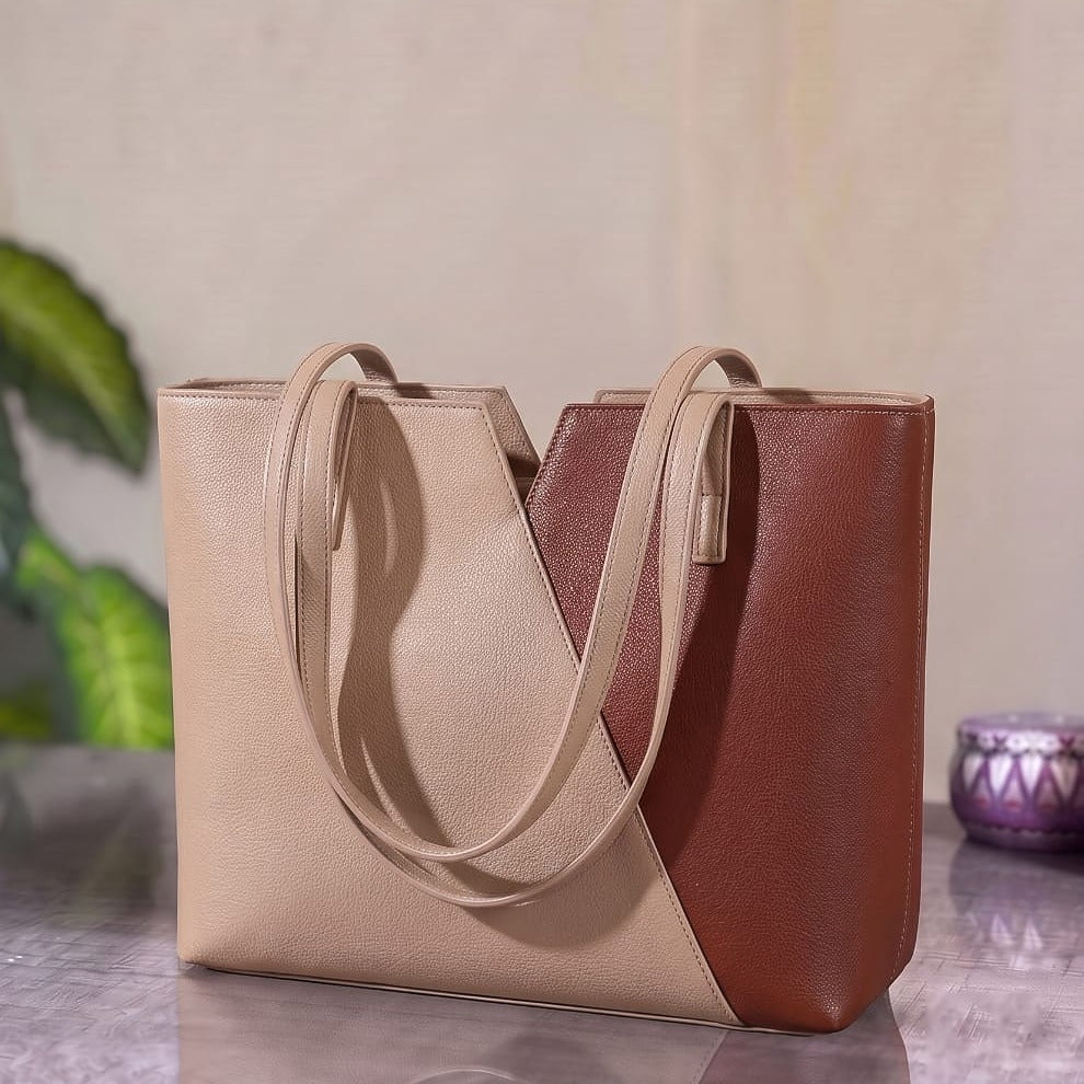 Two-Tone Shoulder Bag for Women