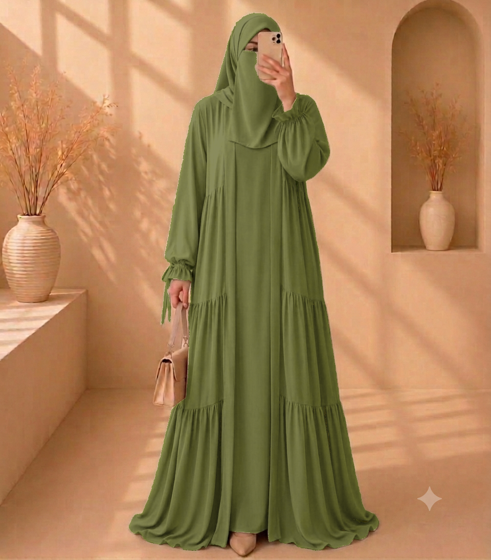 Flowline  Four Piece Abaya set